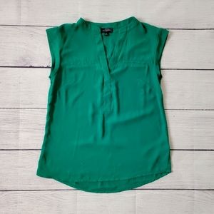 The Limited Cap Sleeve Blouse Green XS